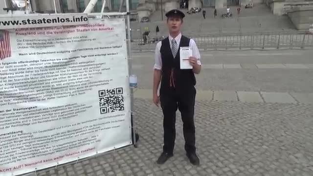 staatenlos.info Kondolenz für Chemnitz - live vom Reichstag Berlin 28.08.2018