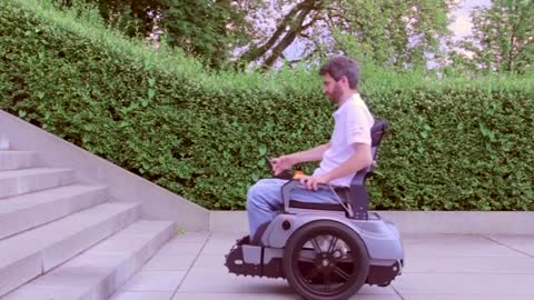 Stair-climbing wheelchair offers alternative to lifts and ramps