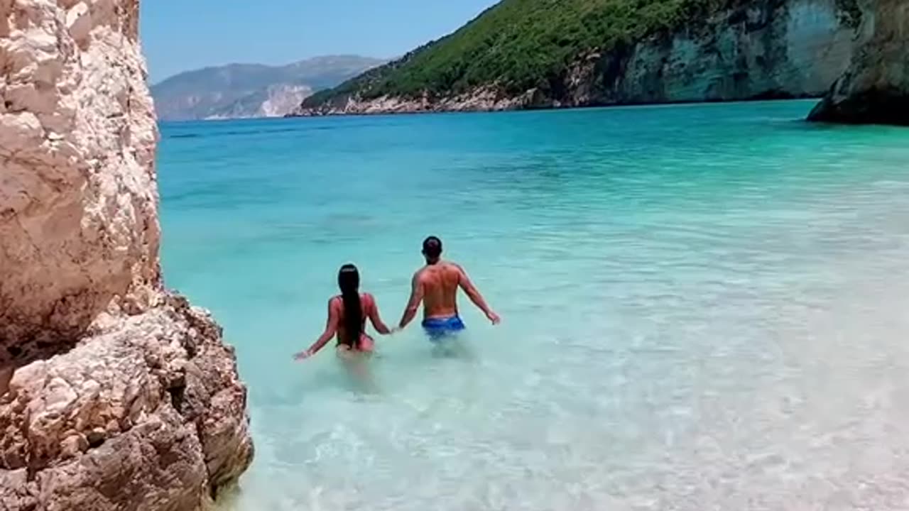 Beautiful Beach with Blue Water