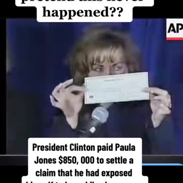 Why was he given a pass? #clinton #paulajones #hypocracy