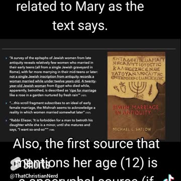 Apologetics #25: Mary was not a child