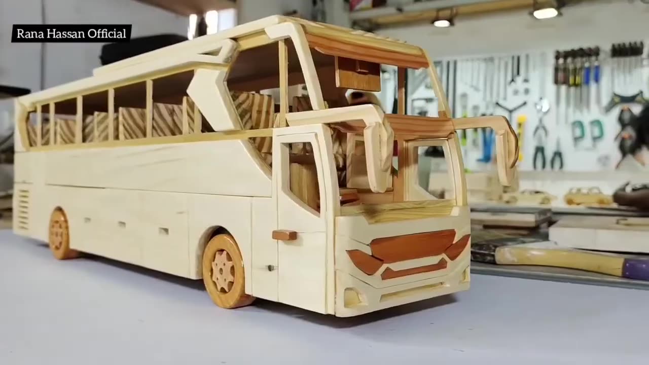 Hand made wood bus | wood carving | wood working