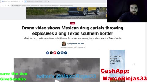 Possible Terrorist In Houston. TX. Cartel Throwing Explosives In Border