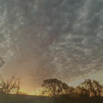 Bizarre sunrise clouds