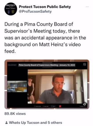 UNEXPECTED SURPRISE AT PIMA COUNTY BOARD OF SUPERVISORS MEETING