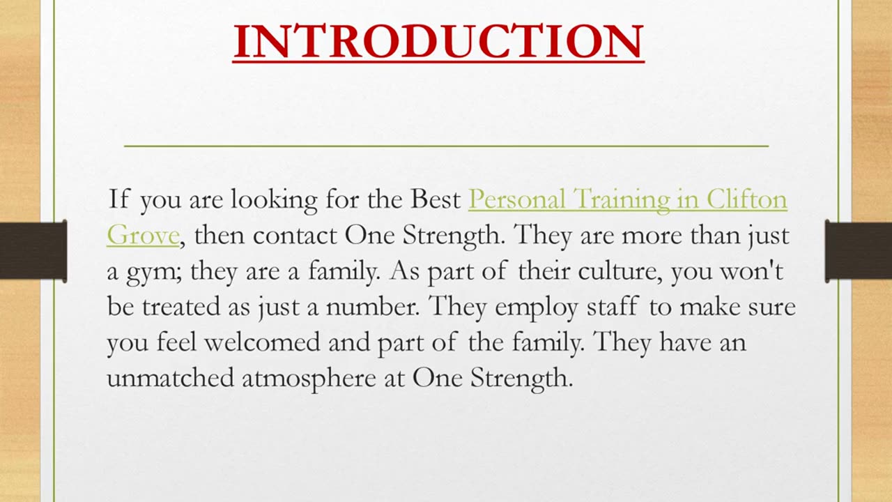 Best Personal Training in Clifton Grove