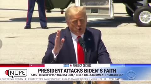 Trump" Destroys" Biden Said Against God