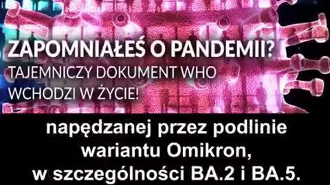 zapomniales o pandemi , tajemniczy dokument