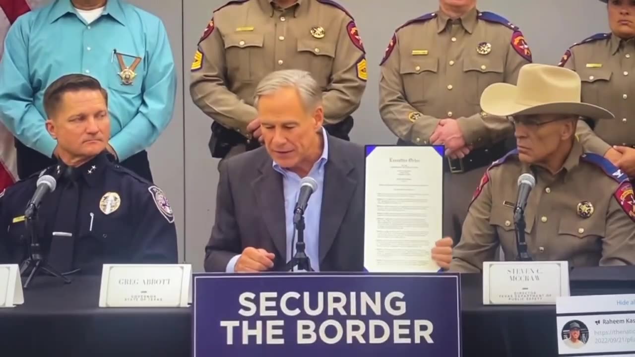 Governor Greg Abbott announces that drug cartels will now be categorized as Foreign