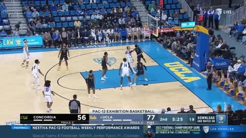 First Look At UCLA's Amari Bailey | UCLA vs Concordia Exhibition