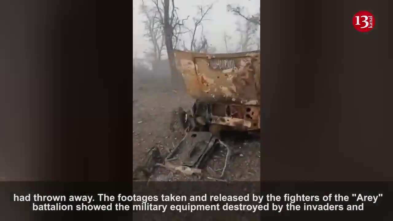 Russian soldiers left their weapons before fleeing Staromayorsk village liberated by Ukraine