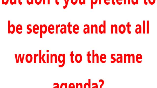 ...are they all working from the same script?