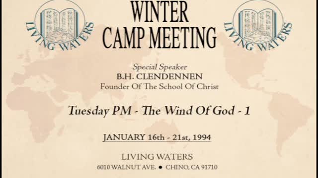 01/18/94 Winter Camp Meeting: The Wind Of God -1