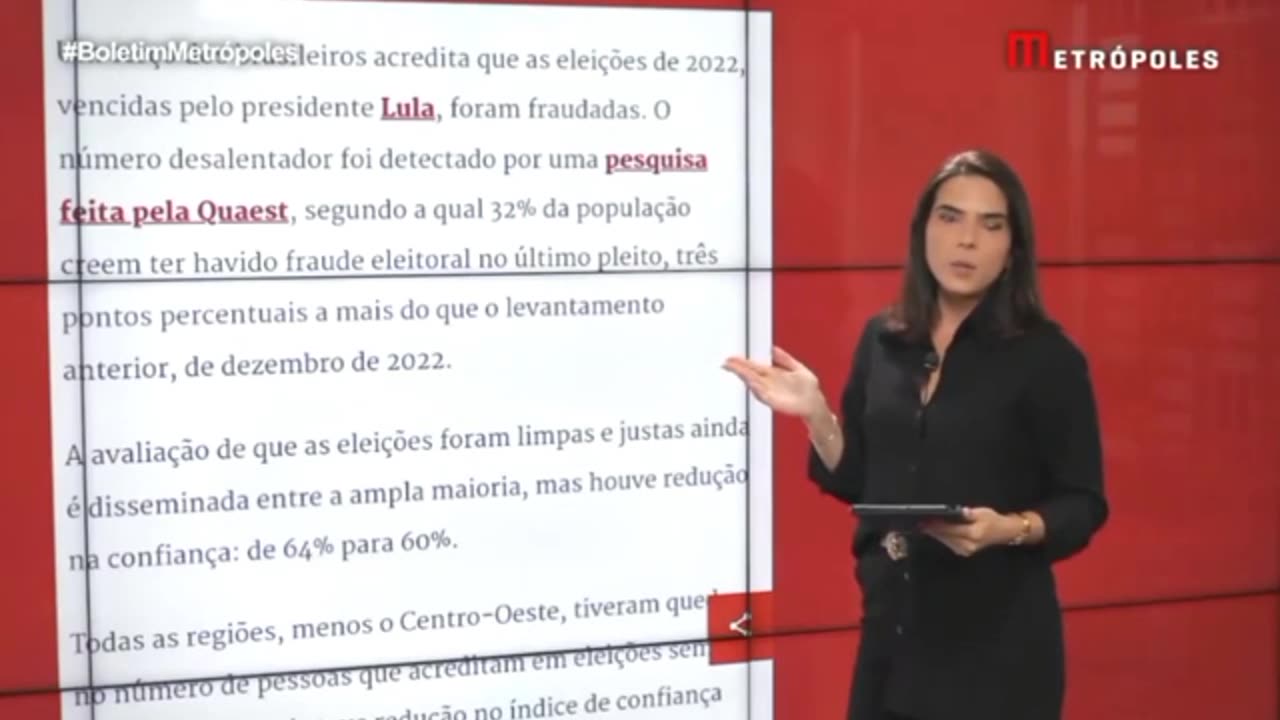 Site Metrópoles divulgou vídeo sobre pesquisa sobre urnas eletrônicas