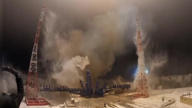 Russian air and space forces launch satellite into orbit