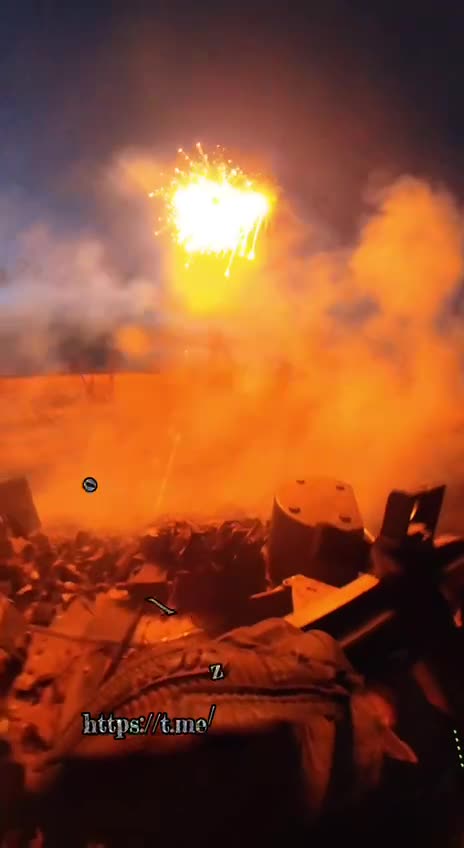 Russian strike on Ukrainian trench