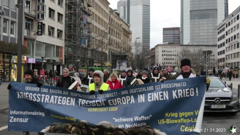 Demo Frankfurt 21.01.2023 - Frankfurt fordert sofortige Friedensgespräche!