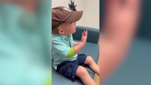 Adorable Hype Man Encourages Brother Whilst Getting Blood Test