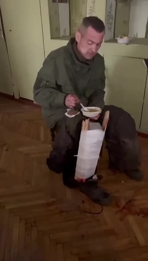 Russian POWs Receive Food and Medical