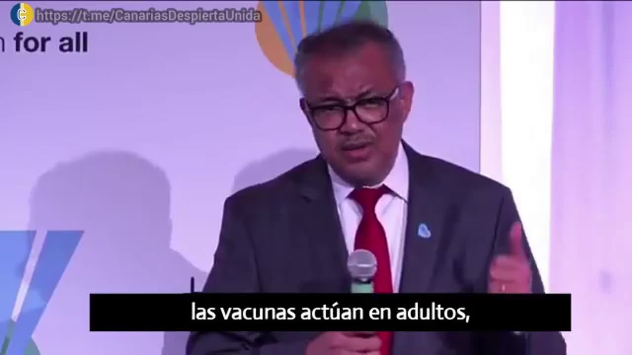 Tedros Adhanom te amenaza si no te vacunas