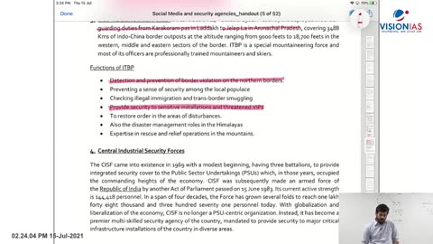 Internal Security UPSC Mains GS3 CH6