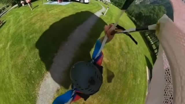 Wonderful skydiving show