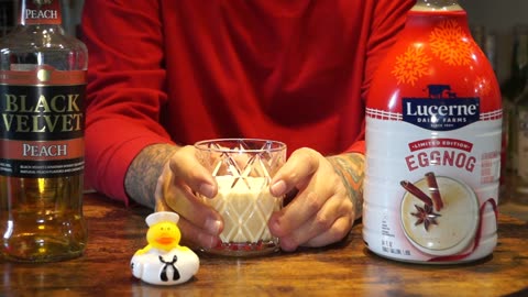 Edward Gilbert - Black Velvet Peach Whiskey & Lucerne Eggnog