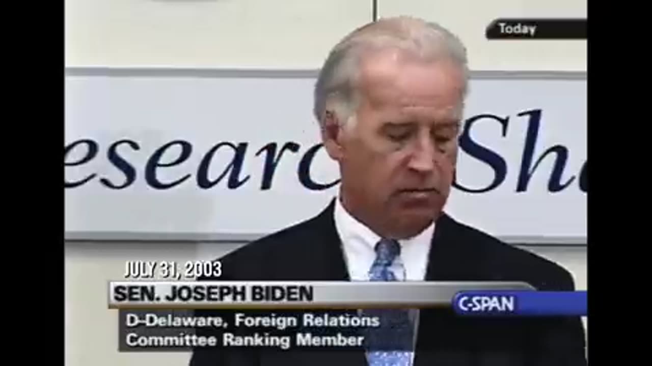 The real Joe Biden back then as Senator championed the Iraq war