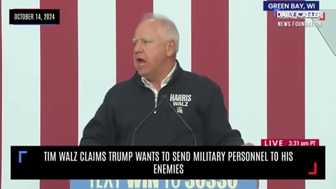 Tim Walz Claims Trump Wants to Send Military Personnel to His Enemies