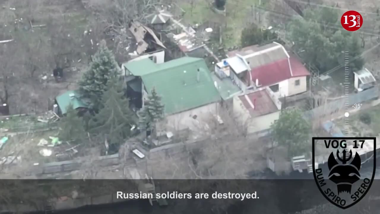 A drone sent a "gift" from above to the Russians resting by the river