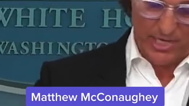 Actor Matthew McConaughey made an emotional appeal for action