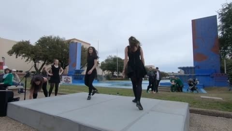 Girls performing Tiptap dancing