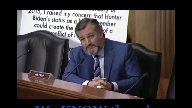 Ted Cruz talks about Biden supressing pedo Hunter Biden info court cases