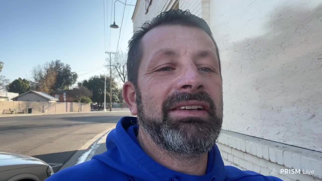 Live - Fresno Ca - Protesters continue to protest God and trash the Tower District with fliers.