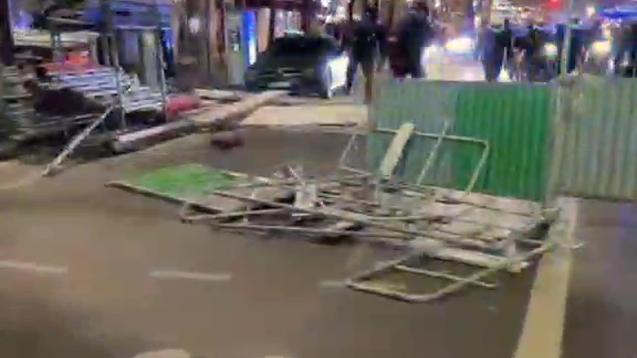 The French people running rings around the police as they hit Paris again tonight.