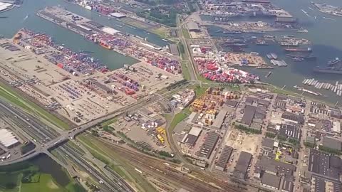 Landing Transavia 737 op Rotterdam Waanzinnige aanvliegroute