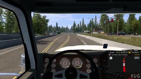 American Truck Simulator - Sandpoint to Lewiston - Idaho Gameplay (PC UHD) [4K60FPS]