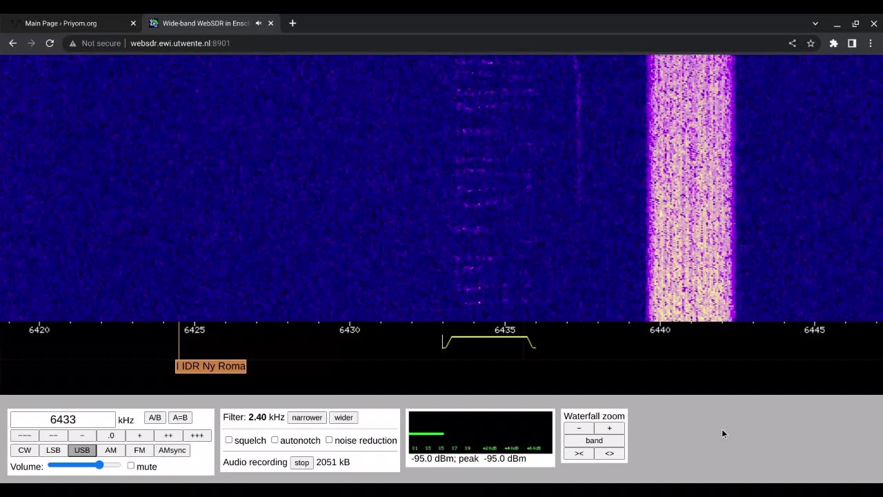 E11 Oblique 15-02-2023 1205 UTC 6433kHz