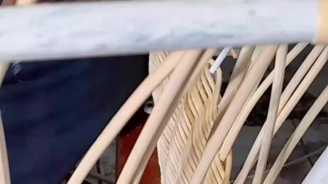 How rattan sofa weaving is done.