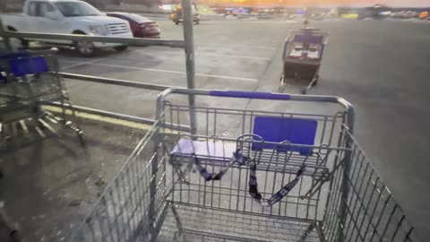 Cart pushing at Sams club