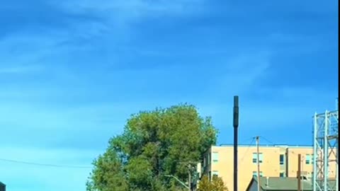 Military train passing through Salt Lake City.