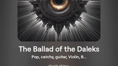 The Ballad of the Daleks