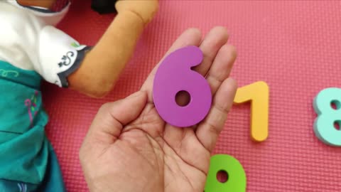 Toddler Learning Numbers and Colors