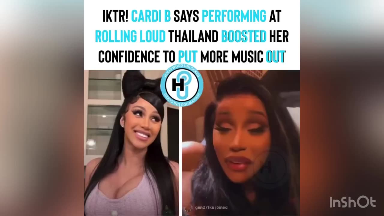 Cardib speak about performing in Thailand