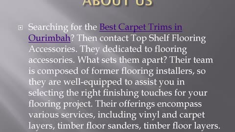 Best Carpet Trims in Ourimbah