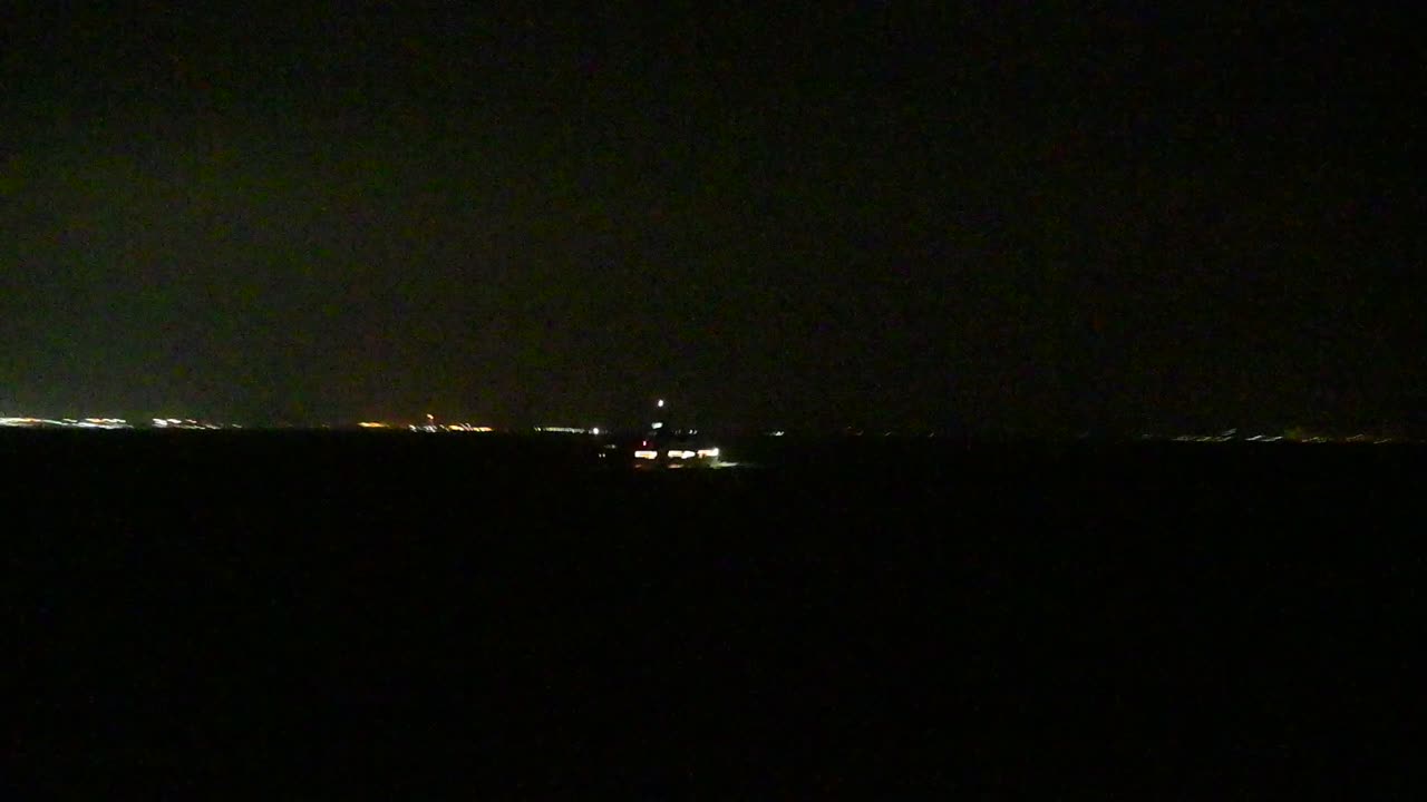 Night Time, headed south out of Suez and a big yacht passes us at 0.3 NM