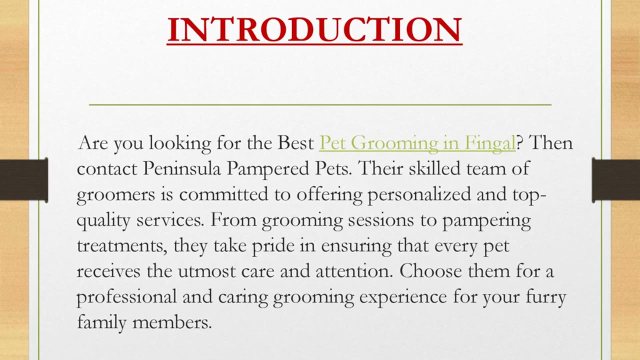 Best Pet Grooming in Fingal