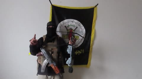 Al-Quds Brigades show scenes of the Zionist Quadcopter aircraft that they shot down