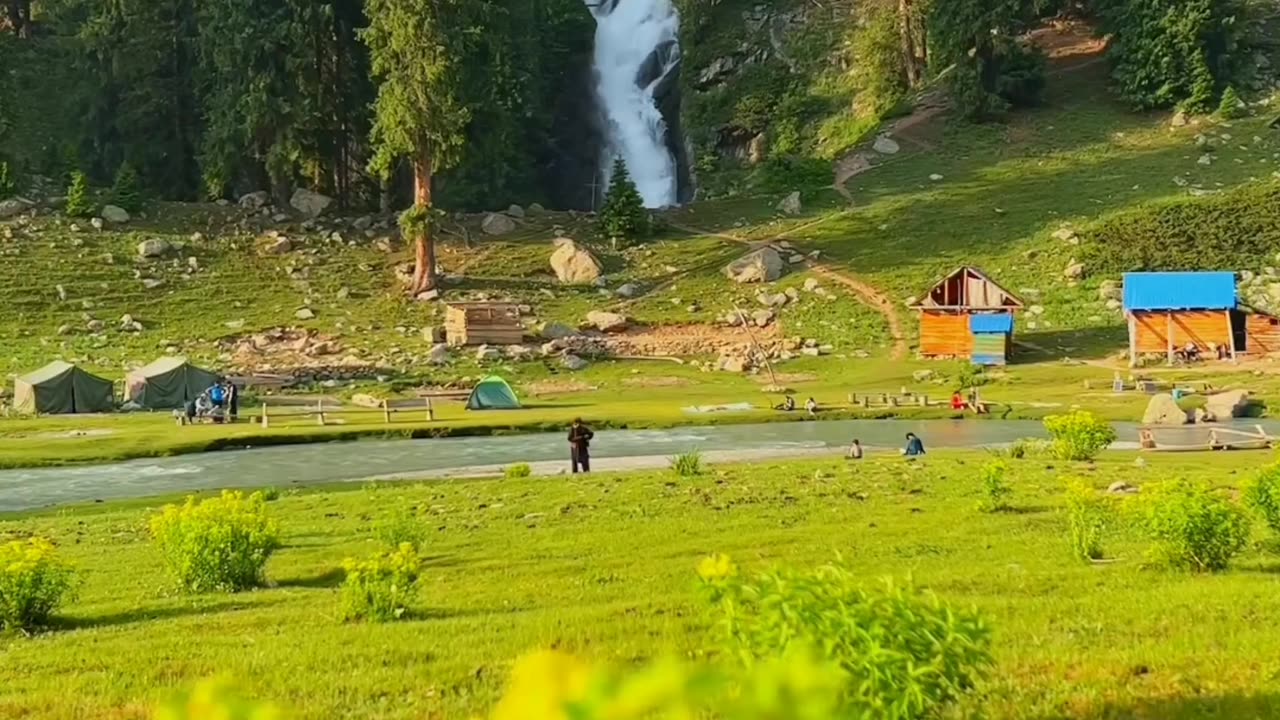 Beautiful Waterfall in kund banda kumrat valley Khyber Pakhtunkhwa Pakistan