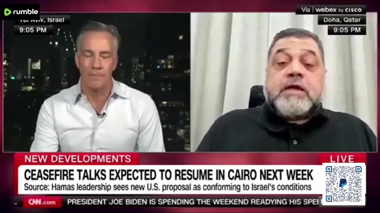 HAMAS OFFICAL JUST SUDDENLY CUTS CNN INTERVIEW SHORT